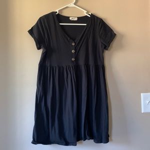 Black babydoll dress